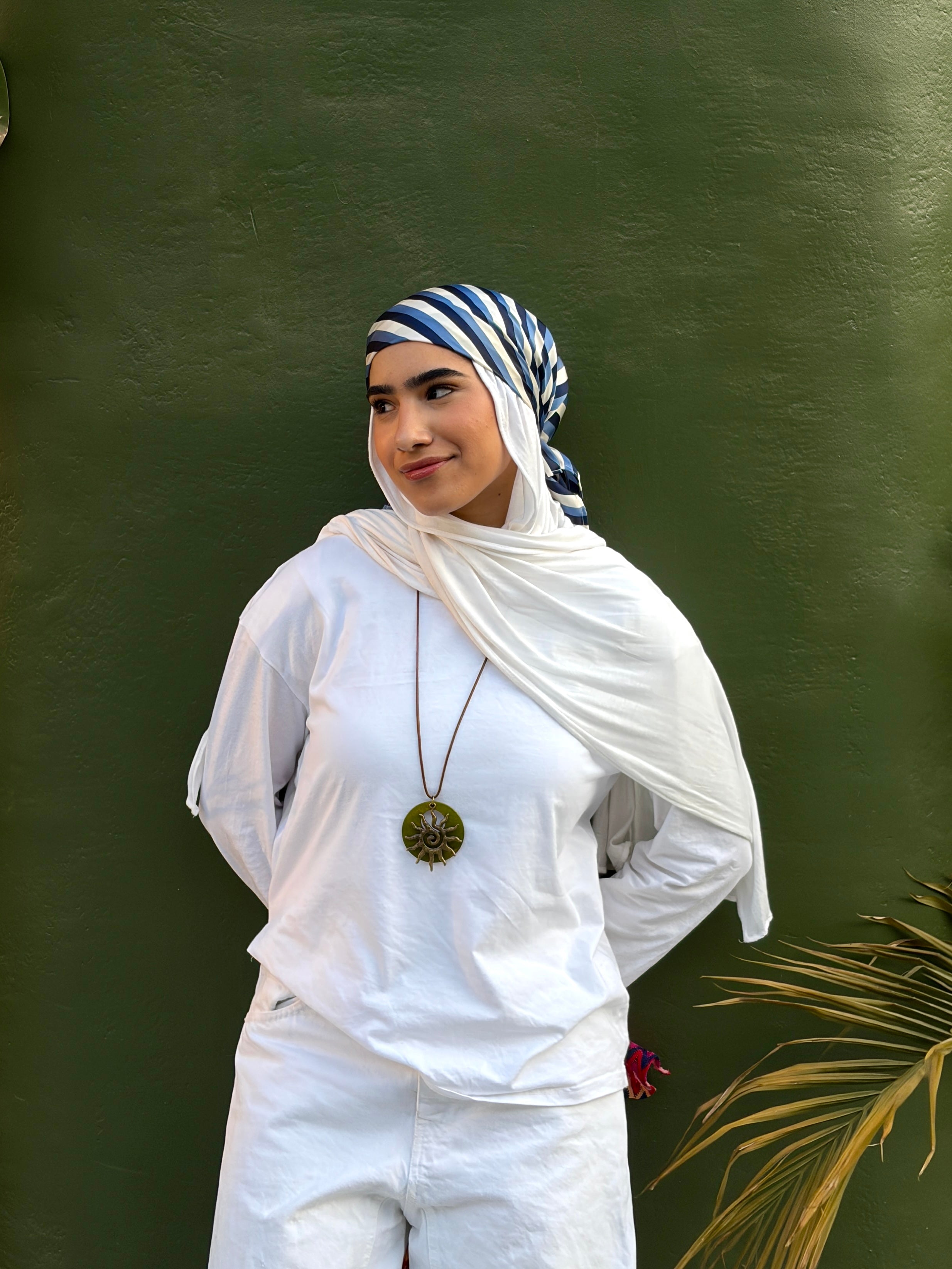 Santorini stripes scarf