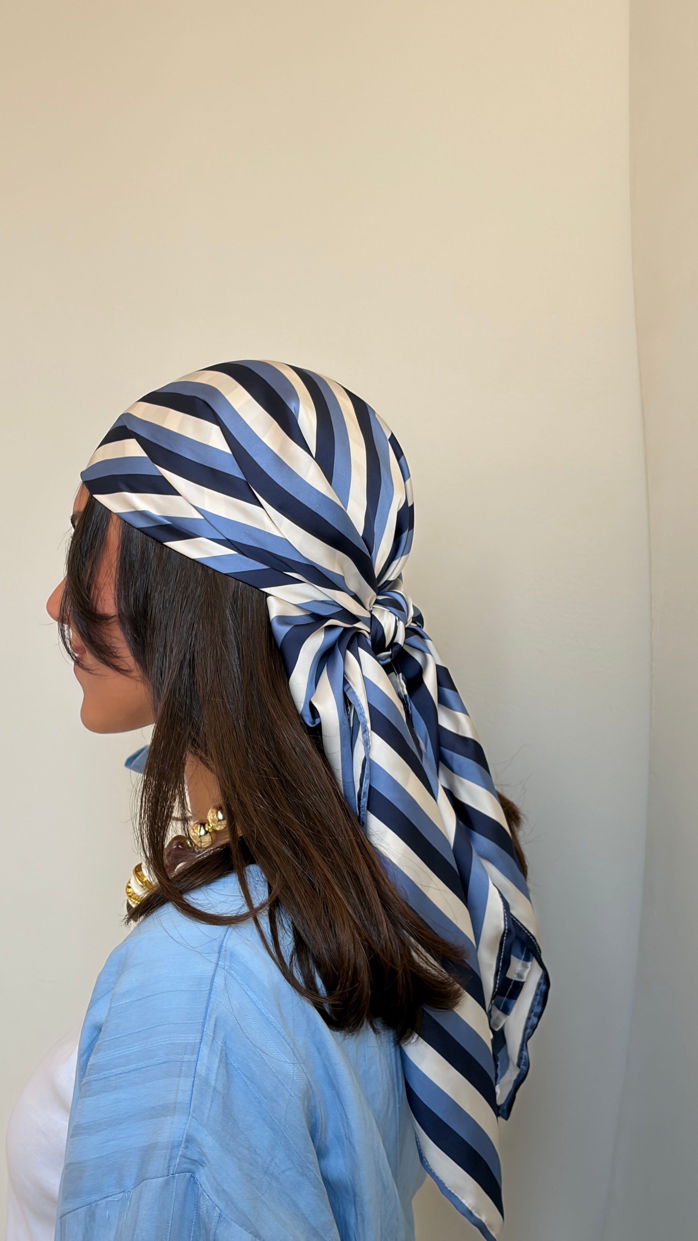 Santorini stripes scarf