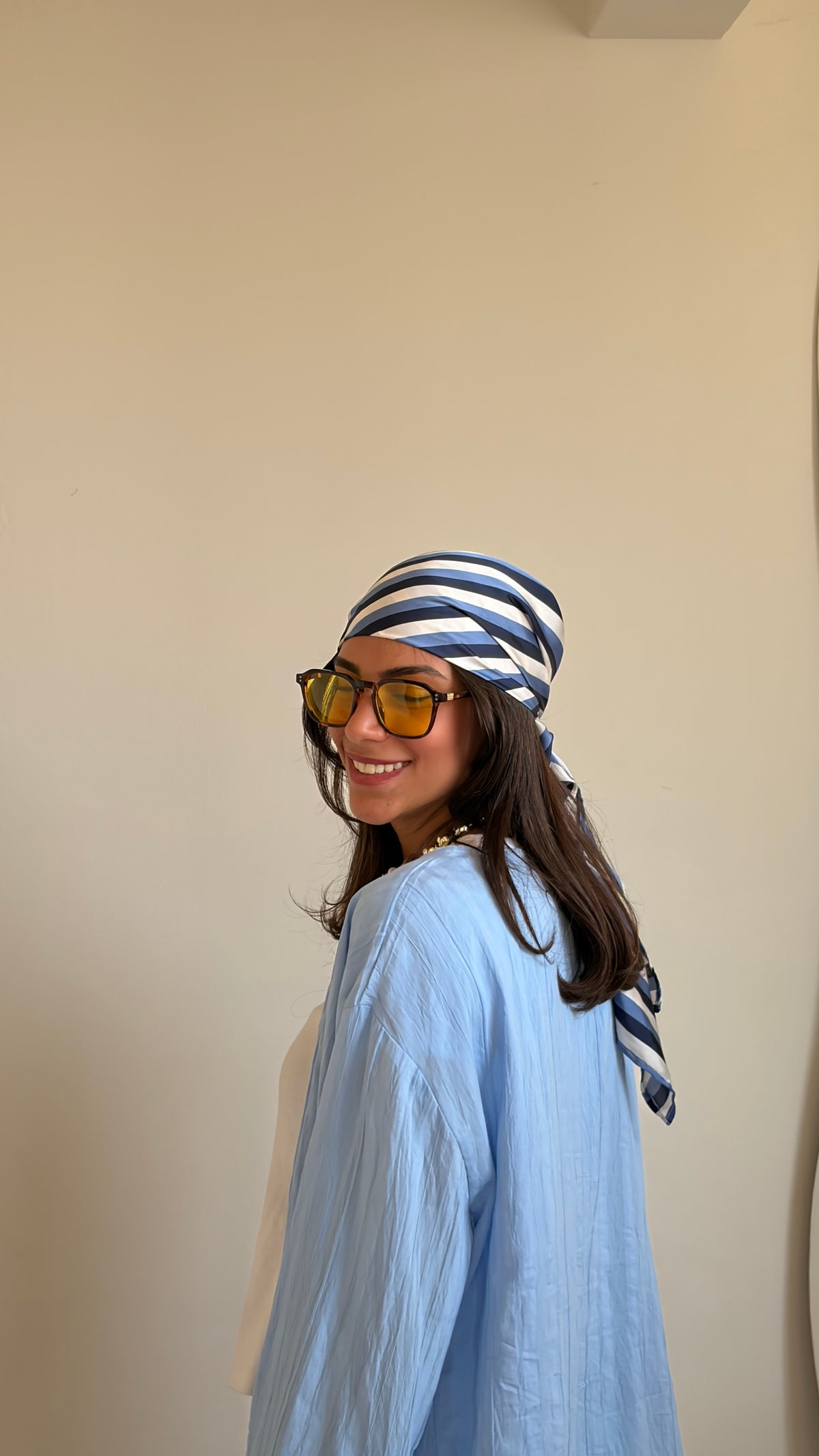 Santorini stripes scarf