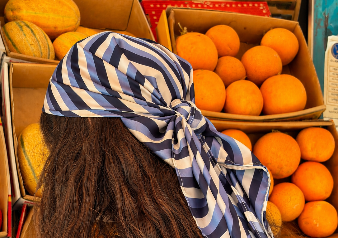 Santorini stripes scarf
